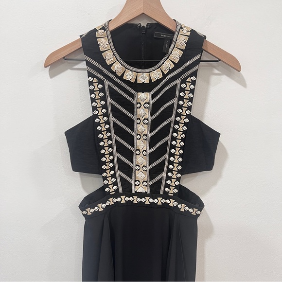 BCBGMaxAzria Adelia Cutout Embellished Midi Dress Size 2 - Picture 10 of 10